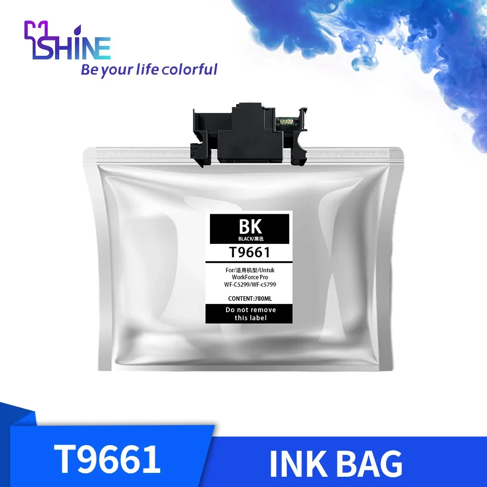 T 9661 T9651 T9661 T9641 XXL Premium Black Compatible Ink Bag Cartridge for Epson Workforce Pro WF M5299 Printer