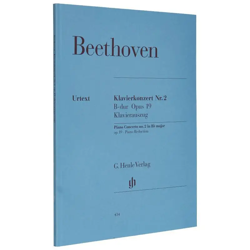 

HN434 Beethoven Piano Concerto No 2 Bb Major Op 19 PR Kuthen HansWerner G Henle Verlag 9790201804347 Book