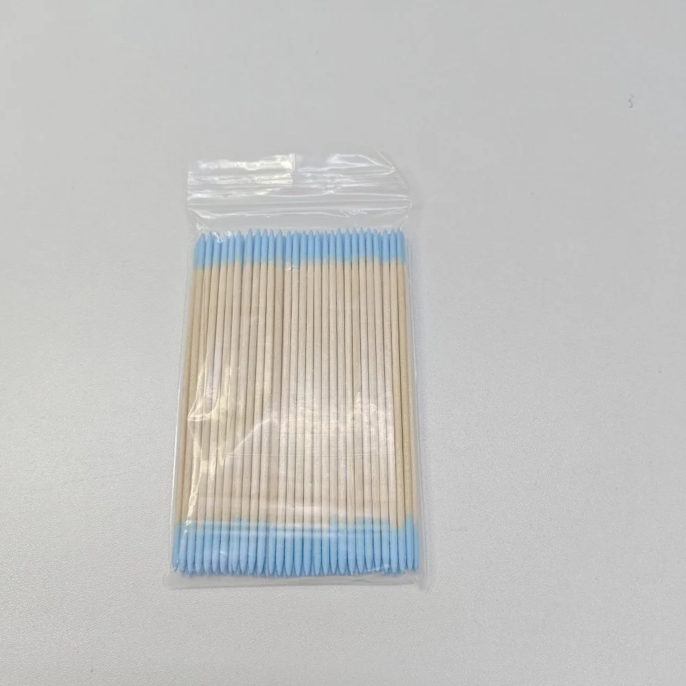 100/300/500 Stück Einweg-Ultrakleine Baumwoll-Wattestäbchen Fusselfreie MicroWood Make-up-Pinsel Wimpern-Tattoo-Reinigung, Tattoo-Zubehör