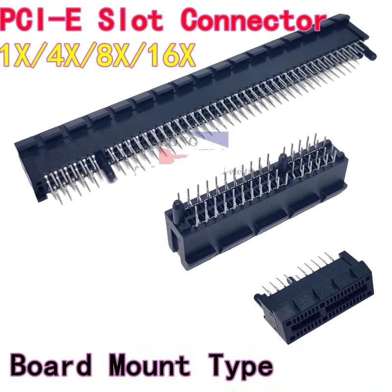 10PCS Motherboard/GPU PCI-E Slot Connector, 1X/4X/8X/16X, Board Mount Type, 36/64/98/164P
