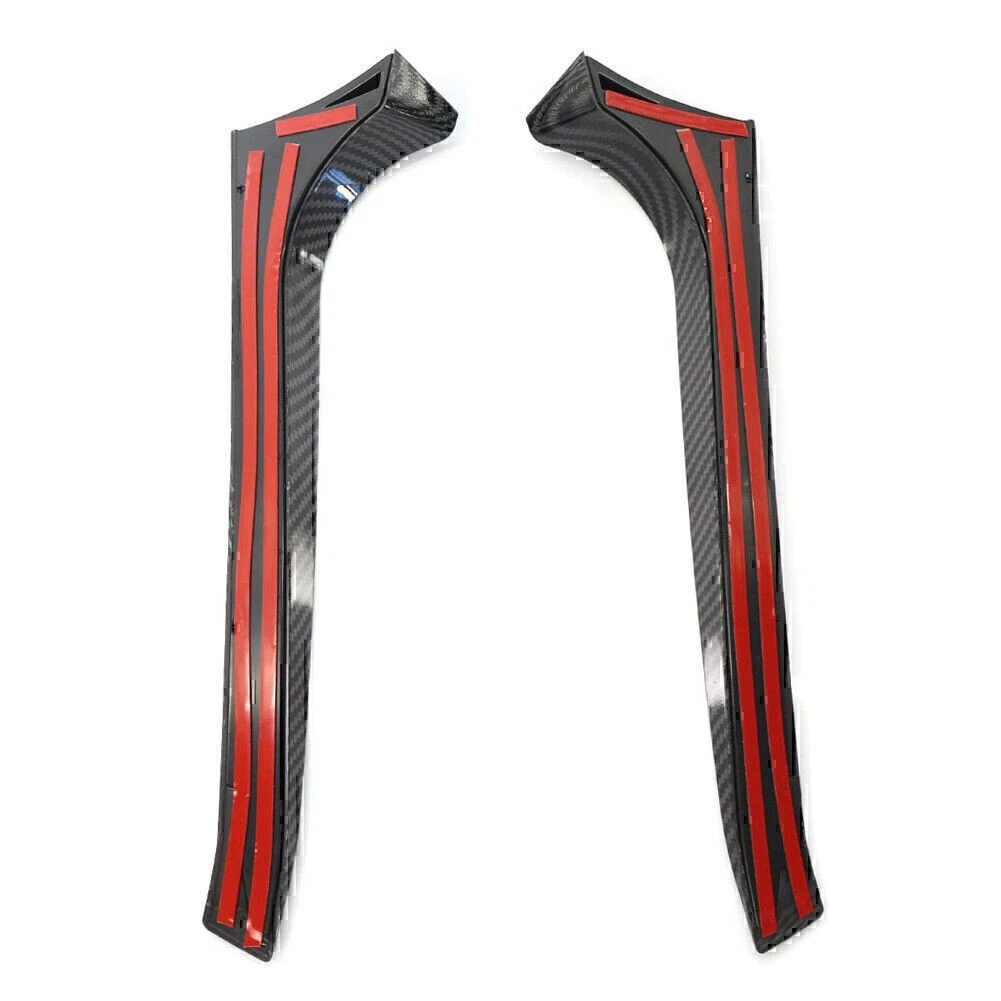 

Car Rear Window Side Spoiler Canard Splitter Trim 2Pcs Compatible with For Golf 6 Mk6 2009 2013 Automotive Accessories