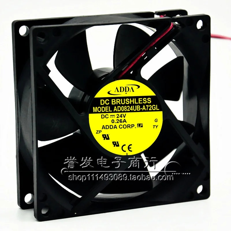 جديد الأصلي AD0824UB-A72GL 24V 0.26A 8025 80x80x25 مللي متر مروحة التبريد المبرد