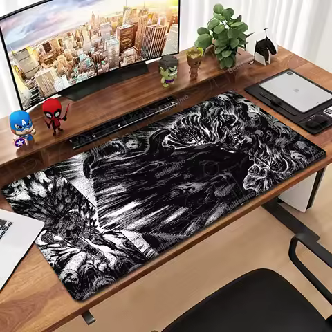 Anime Berserk Mousepad Big Deskmat Gaming Prime Gaming XXL Keyboard Mat With Lockrand Office Pc Computer Accessories Mouse Pad