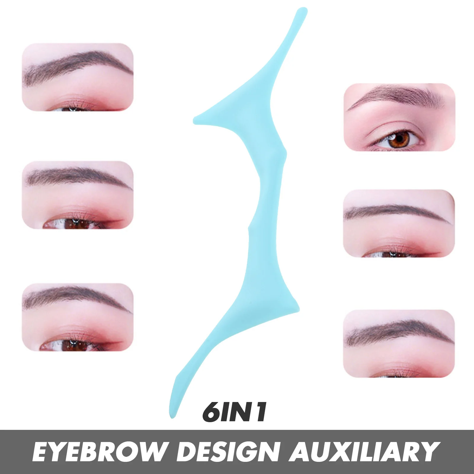 Augenbrauen-Schablone, Augenbrauen-Anleitung, Schablone, Make-up-Zubehör, ergonomisches Design, lange Lebensdauer, weich, bequem, langlebig