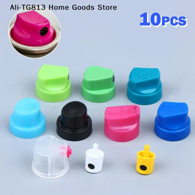 [TG813]10pcs Set Graffiti Cap Graffiti Nozzle Different Thickness Mixed Nozzles Painting Supplies Graffiti Accessories
