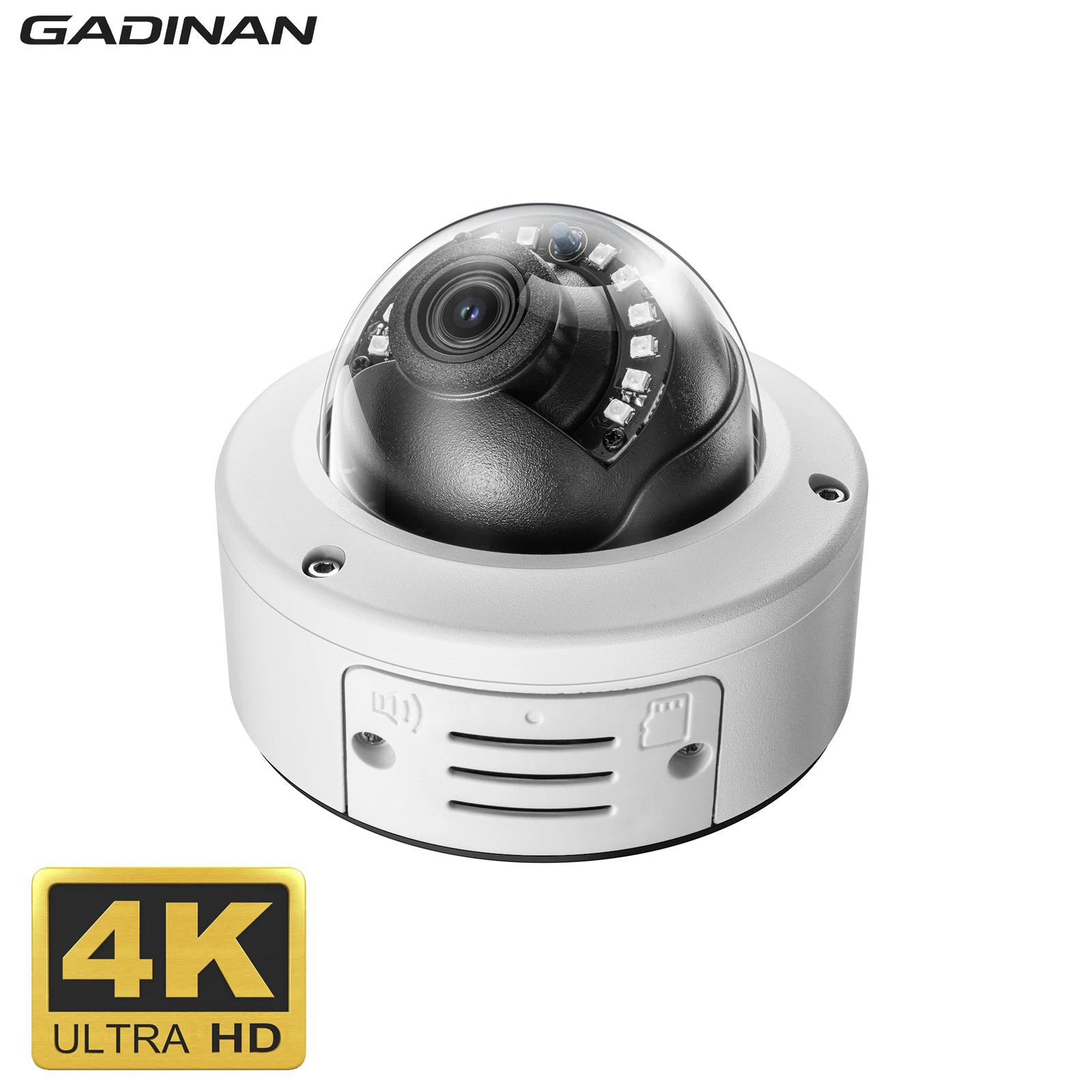 

GADINAN 4K 8MP IMX415 Cmos Xmeye Outdoor Metal H.265+ ONVIF Face Detection Two Way Audio 6MP 3MP Street Dome IP POE CCTV Camera