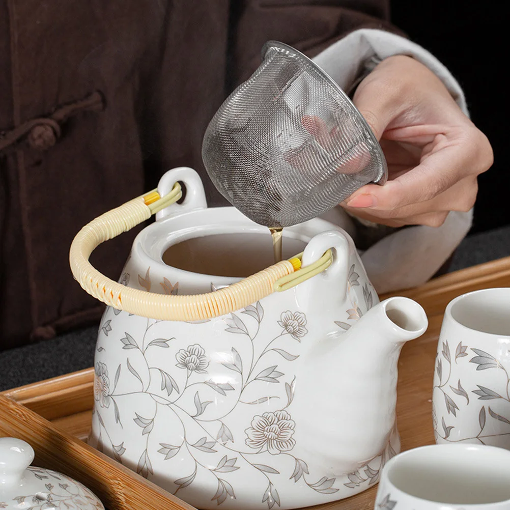 

4Pcs Wear-Resistant Teapot Handle Replacement Woven Kettle Grip Long-Lasting for Household Tea Pot Handle Weaving Teapot Handles