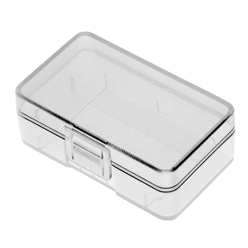 

Ящик для хранения, прозрачный для батарей 9 В, портативный органайзер, небольшой контейнер для путешествий, дома, безопасности, прозрачная крышка, отсек