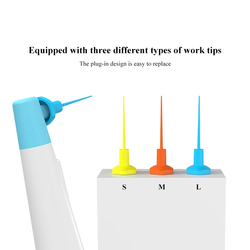 Nettoyant de canal radiculaire dentaire, produits dentaires, traitement endodontique, activateur de dentiste à 3 vitesses, embouts de poulet, S, M, L, 60 pièces