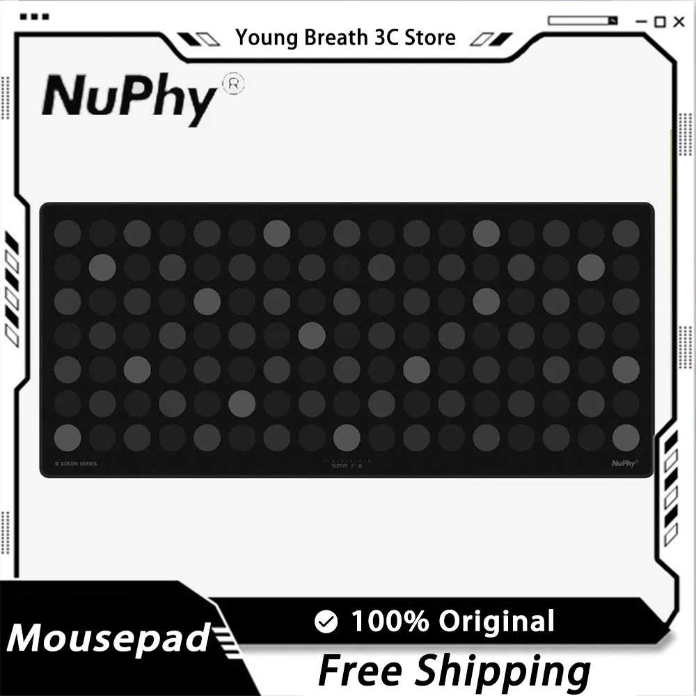 

NuPhy E-Sports 4mm Mousepad Rubber Large Mousepad Pad Sweat-Proof Cushion Computer Ergonomics Pc Gamer Accessories Gaming Gifts