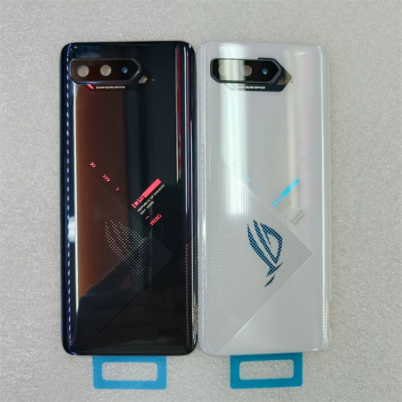 

For Asus ROG Phone 5 ZS673KS Battery Cover Back Glass Panel Rear Housing Case Replace For Asus ROG 5S ZS676KS Battery Cover