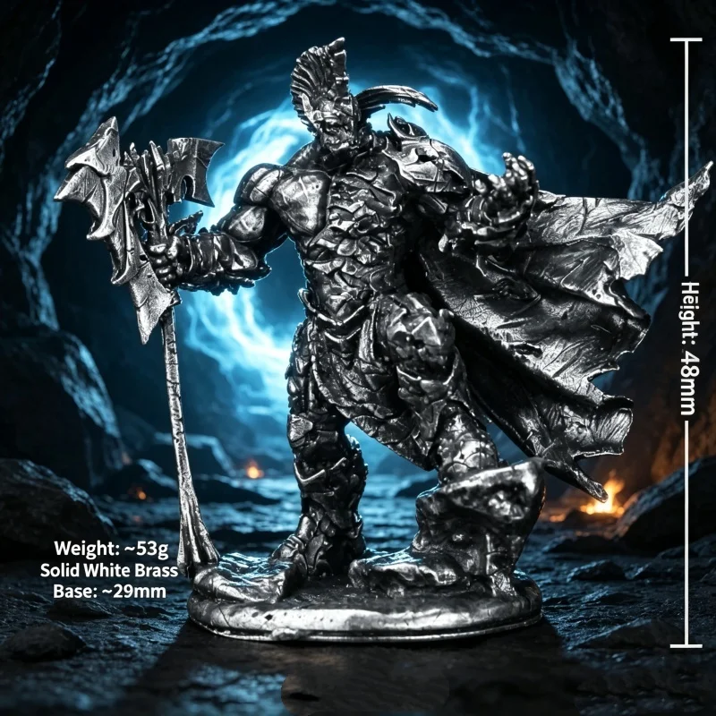 Orc Warrior Miniature Metal Figurine Fantasy Tabletop Wargame RPG Mini Statue Desktop Collectible Gift For Hobby Gamers view 4