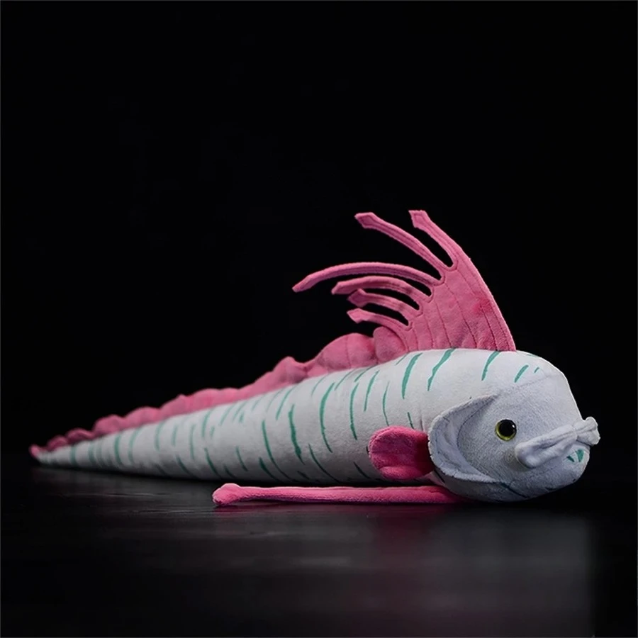 

Kawaii Anime Oarfish Plush Toy Lifelike Sea Serpent Stuffed Doll High Fidelity Simulation Soft Plushie Gift for Kids