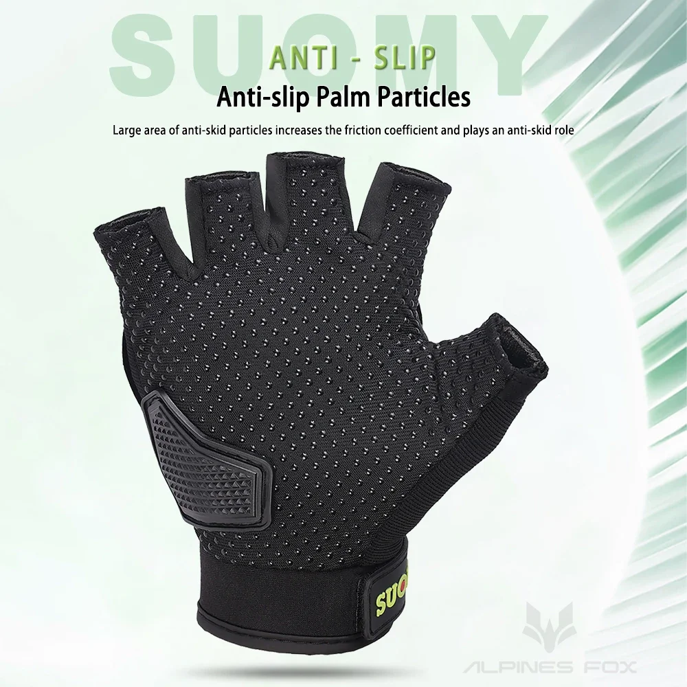 SUOMY Summer Motorcycle Gloves Sports Cycling Gloves Half Finger Men Women MTB Bike Gloves Riding Motorbike Bicycle Gloves