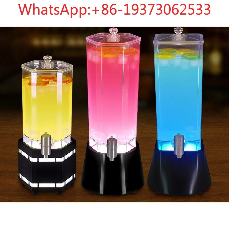 Wine Cannon Bar Dedicated Luminous 3 Liters 2 Beer Faucet Small Wine Coke Keg Cannon Internet Celebrity Draft Beer Keg