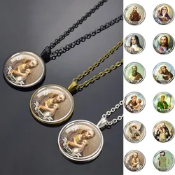 St Anthony of Padua Pendant Religious Saint Necklace Religious Jewerly Lucky Charm Fashion Gift Dropshipping
