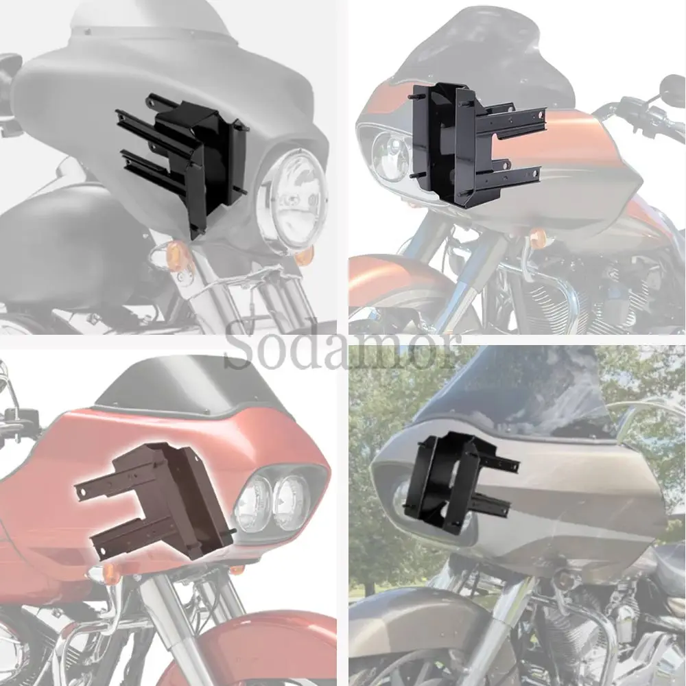 Motorcycle Part Fairing Mount Bracket Heavy Duty Steel Black For Harley Touring ROAD GLIDE CUSTOM FLTRX 2010 -2013 # 58530-10