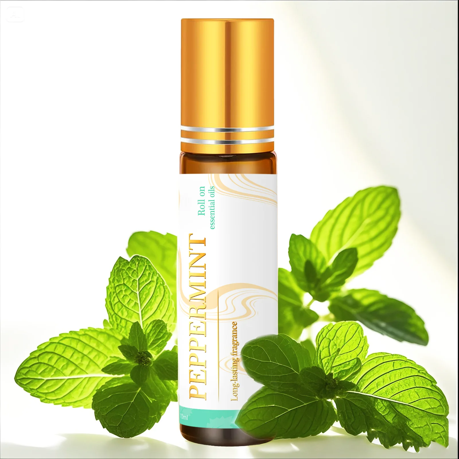 Huiles essentielles à la menthe poivrée en roll-on 10 ml, huiles de massage pour le corps, soins de 