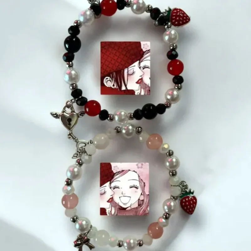 Handmade Nana and Hachiko Inspiration Paired Beaded Bracelet | y2k Friendship and Couple Bracelet | Gift for Her