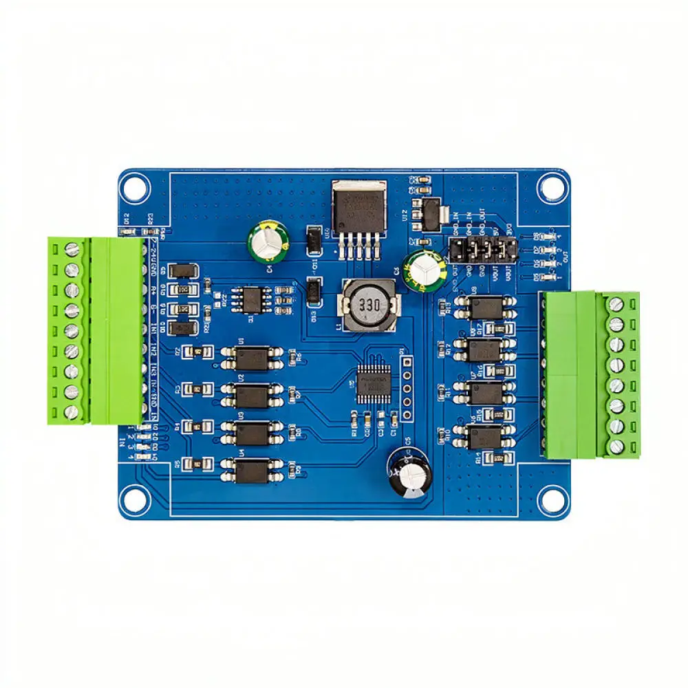 Industrial Data Acquisition Module Four Channel Switch Input RS485 TTL UART Interface Automation Equipment Board