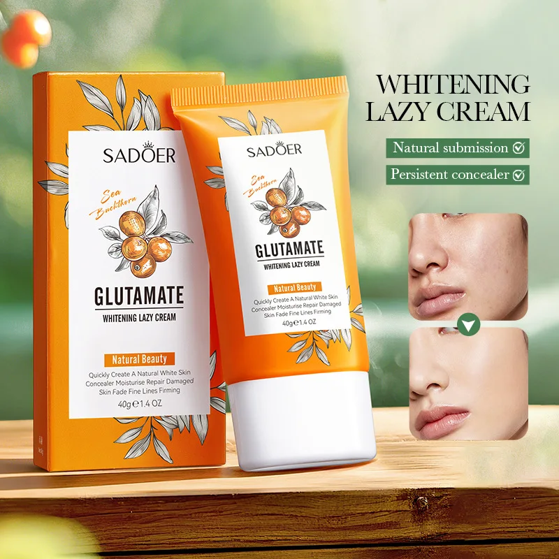 

Seabuckthorn Glutamate Essence Facial Long lasting Whitening, Brightening and Moisturizing concealer Naked Makeup Lazy Cream