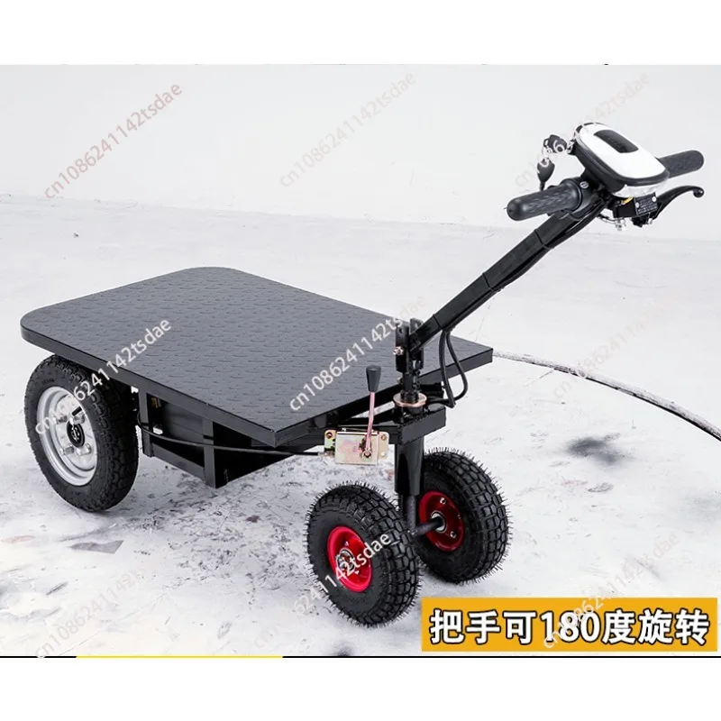 Electric flatbed truck, trolley, cement truck, stall and cargo three-wheeled electric vehicle