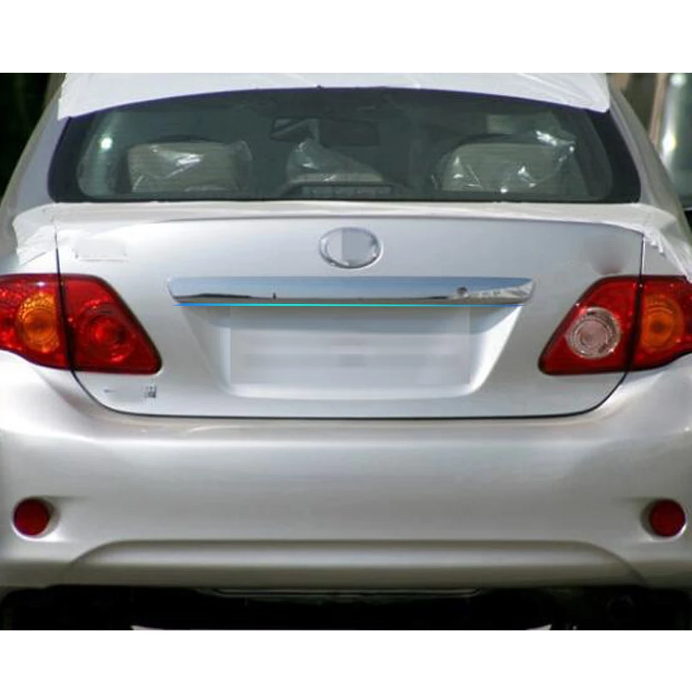 Car Stainless Steel/ABS Rear Door Tailgate Frame Plate Trim Lamp Trunk For Toyota Corolla Altis 2008 2009 2010 2011 2012 2013