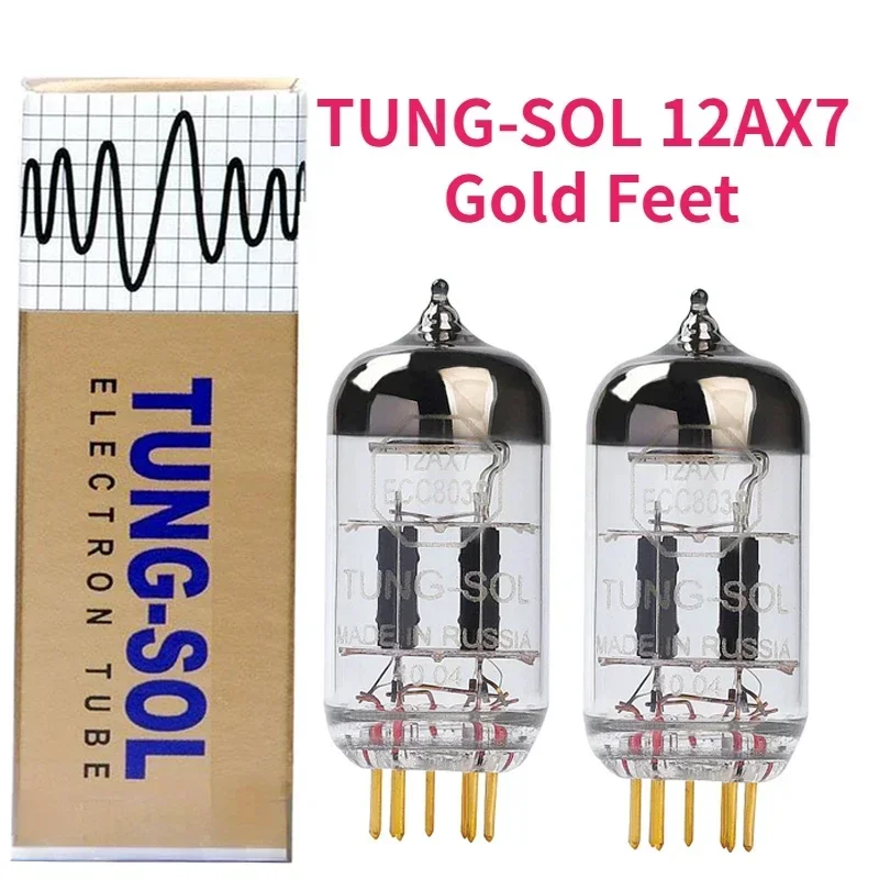 Русский Tissot TUNG-SOL 12AX7 заменяет ECC83 12AX7-B ECC803S 6N4 с золотой игольчатой трубкой, парный ламповый усилитель, Hi-Fi аудио усилитель