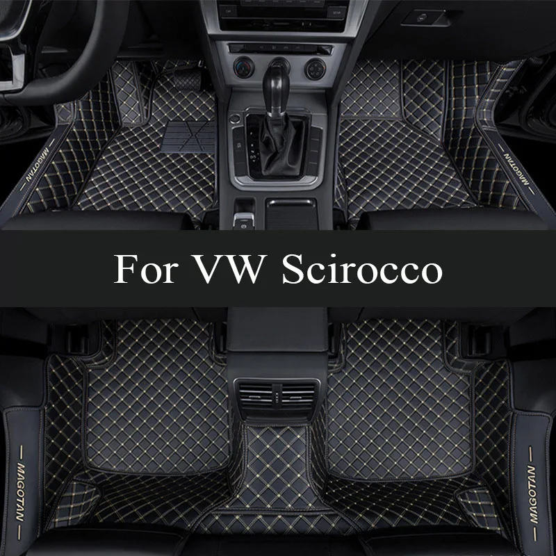 

Custom Car floor mats for VW VW Scirocco 2009 2010 2011 2012 2013 2014 2015 2016 2017 auto foot Pads automobile carpet