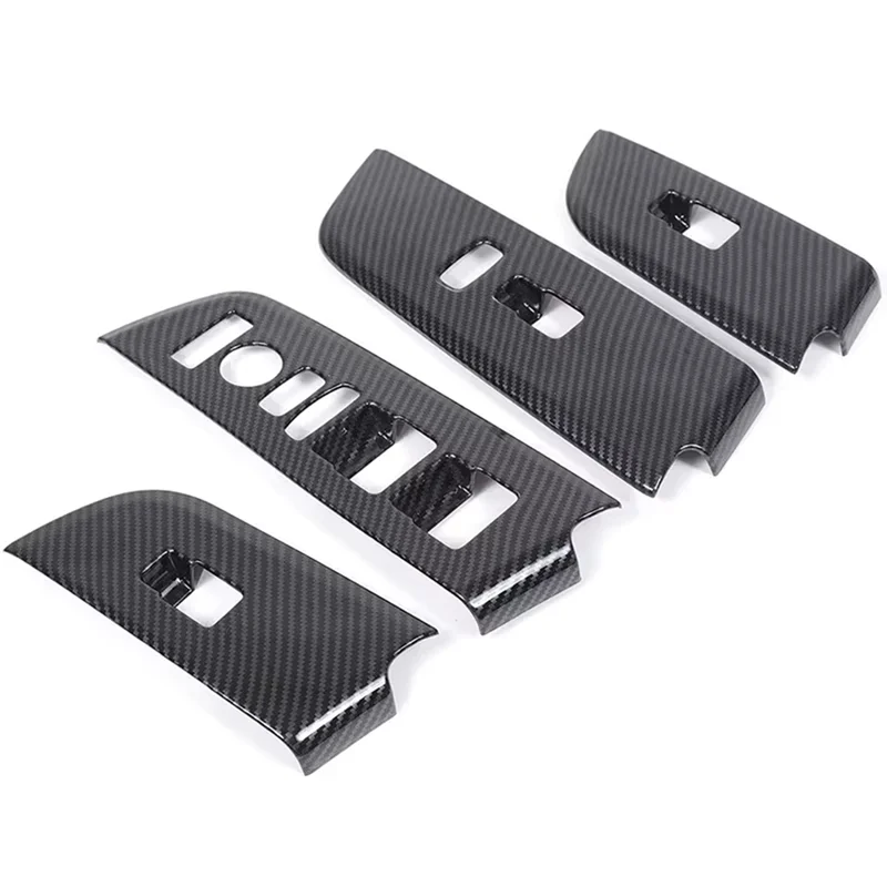 

НОВАЯ накладка на панель переключателя подъема окна для Honda Pilot 2023 2024, аксессуары с левым рулем, ABS, углеродное волокно