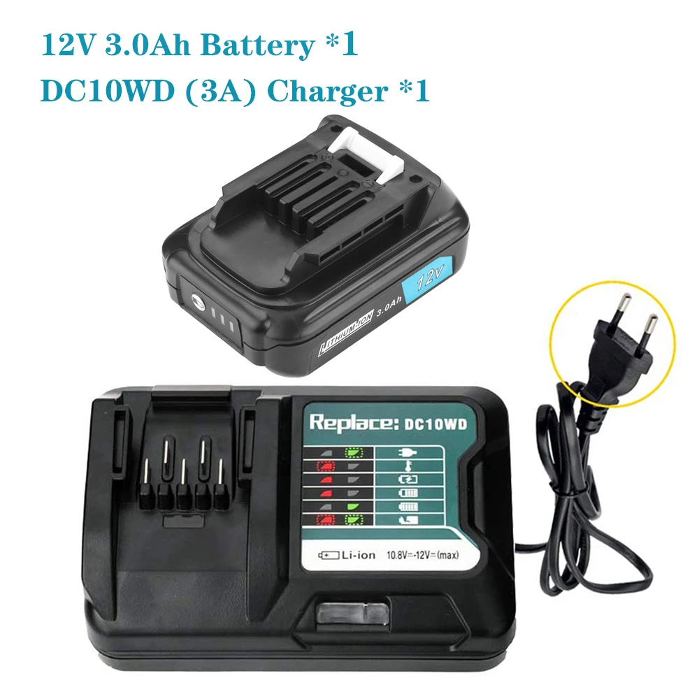 3000mAh 6000mAh For Makita BL1021B BL1041B BL1015B BL1020B BL1040B Rechargeable Battery Power Tools Replaceable Battery