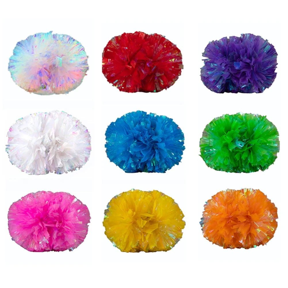 1 Piece Plastic Cheerleader Pom Ppom Girl Cheer Refueling Props Cheerleading Pompon Pompoms Baton Handle