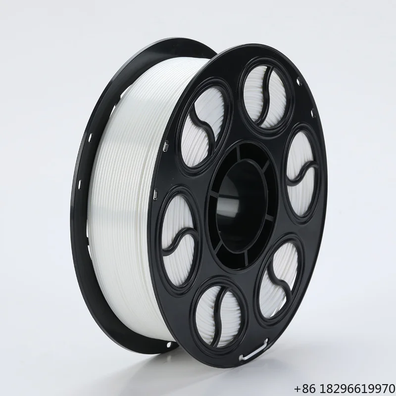 Single Color Plastic 3D Printing Filament White Color 3D Printer Materials 3D Printing Consumable Manufacturer Custom logo