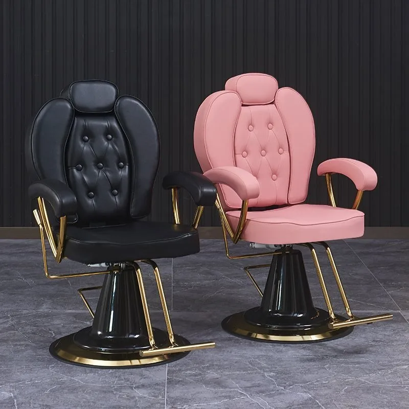 Mat Professional Barber Chair Aesthetic Comfortable Armchair Organizer Barber Chair Elegant Fashionable Salon Furniture