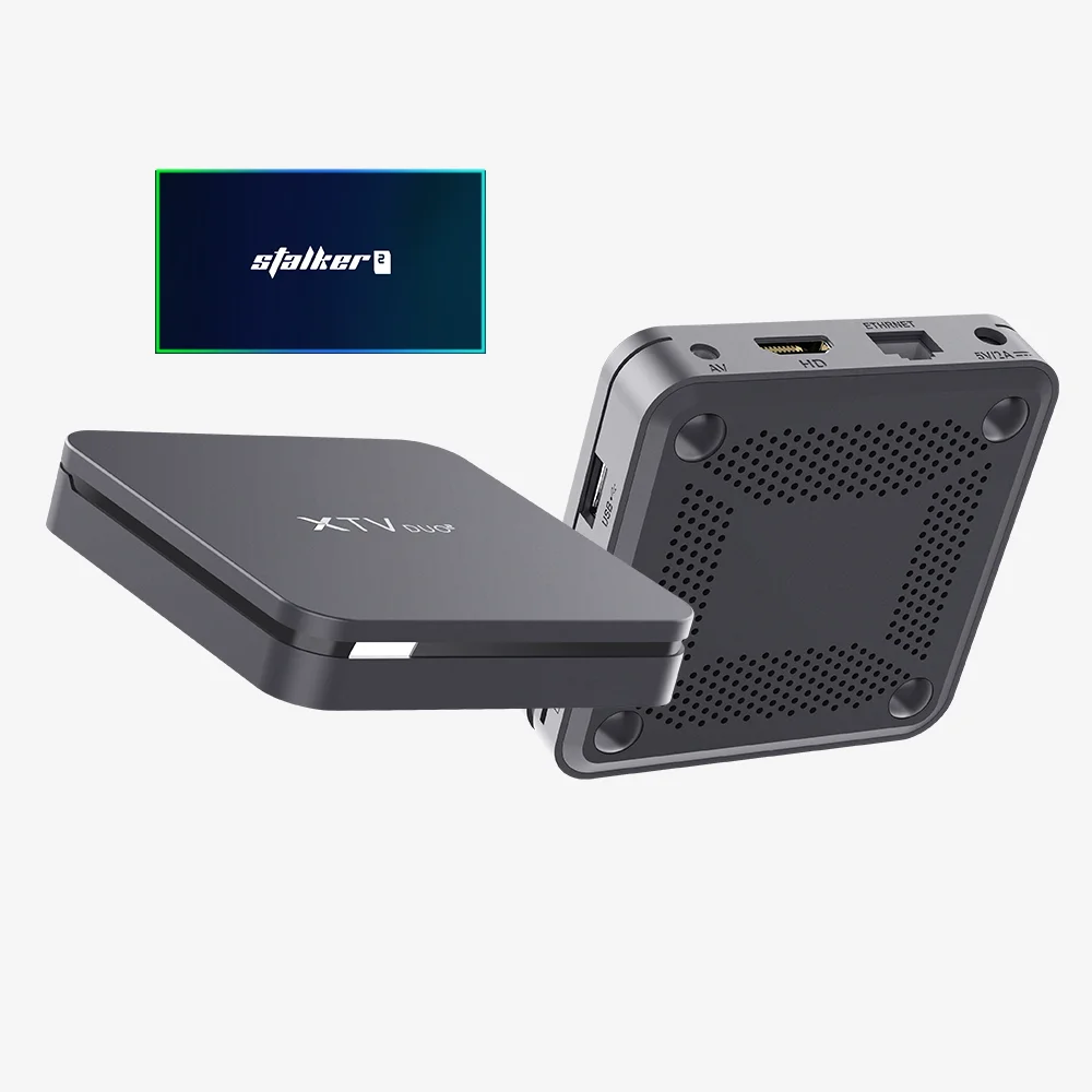 أحدث صندوق تلفزيون لعام 2025 MEELO Plus XTV DUO2 Gen2 Stalker Amlogic S905W2 Dual WIFI Android 11 مع جهاز تحكم BT