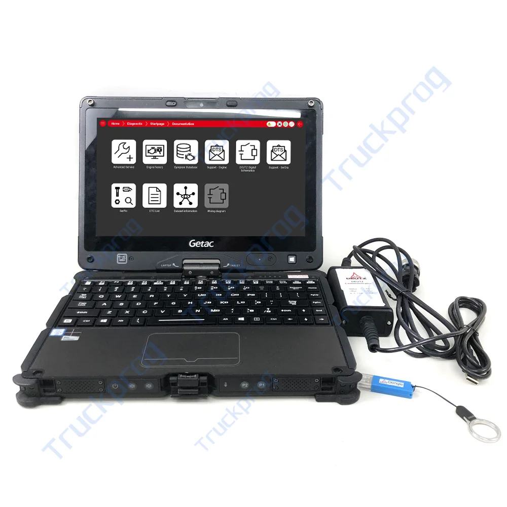 

Ноутбук Getac для диагностического инструмента Deutz, ключ-донгл Deutz DeCOM SerDia4.0, поддержка уровня 6, CAN K/L-Line для контроллеров Deutz DECOM