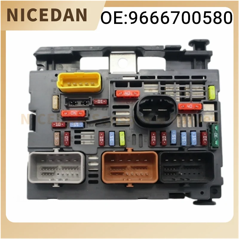 9666700580 BSM-R06-00 Unidade de Controle da Caixa de Fusíveis para Citroen C8 Jumpy Peugeot Expert 308 807 Peças e Acessórios Automotivos
