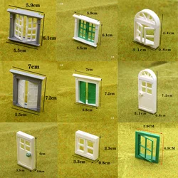 Simulation Miniature Door/Window Model Kits For Making Diy House Building Scene Materials 1Pcs