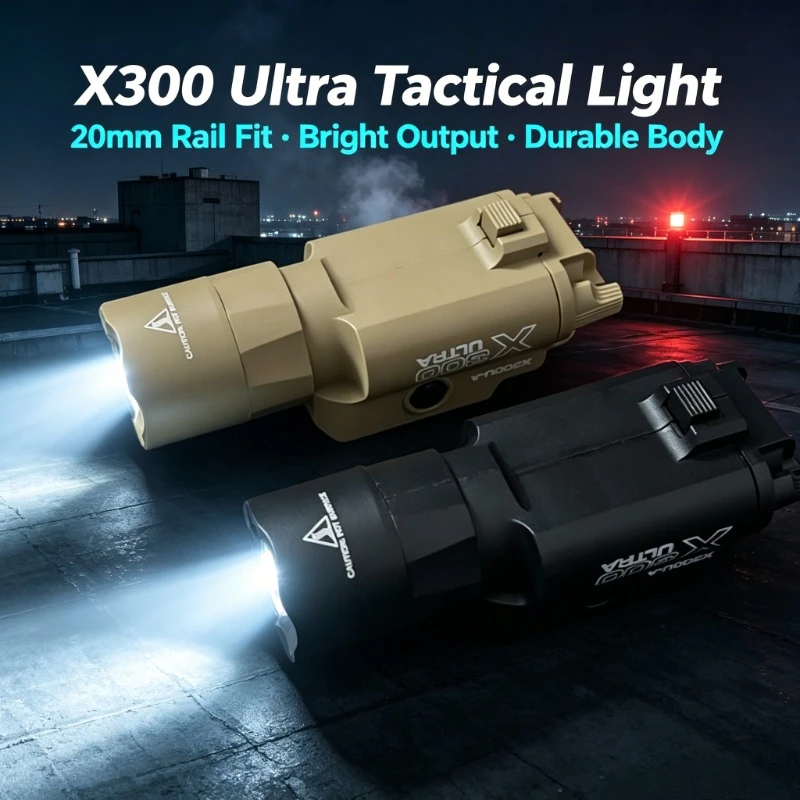 X300 Multi-functional LED Flashlight 2026 New Upgrade 20mm Rail for Airsoft Toy Gun Hobby Gift Kids