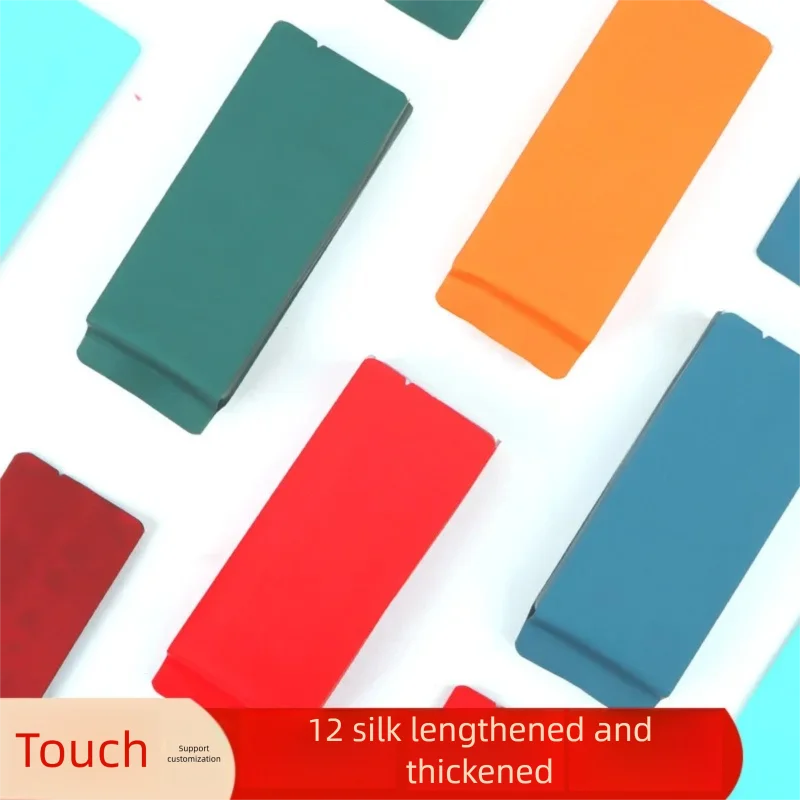 Custodia interna in foglio di plastica da 15 g tattile ad angolo arrotondato da 50 pezzi. Piccola borsa da imballaggio con angoli arrotondati ispessiti ed estesi