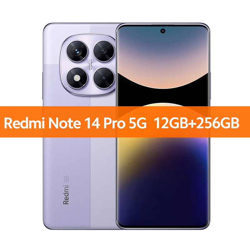 Global Version Redmi Note 14 Pro 5G Xiaomi Smartphone MediaTek Dimensity 7300-Ultra 200MP AI camera NFC 6.67"AMOLED Disply IP68