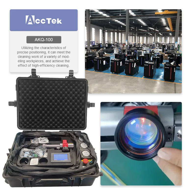 200w Portable Pulse Laser Cleaning Machine Removal Paint Oil Handheld Pulse Laser Cleaning Machine for Graffiti on Brick