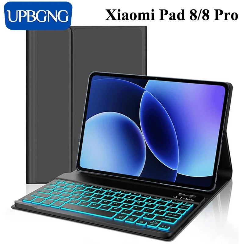 

Чехол-клавиатура для Xiaomi Pad 8 Pro Pad 8 7 11,2 дюйма, клавиатура с подсветкой и защитным чехлом для Mi Pad 7 8 Pro, аксессуары