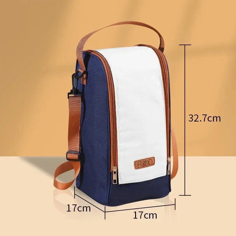 Lunch Box Bag Large Capacity Thickened Insulated lunch Bag Portable Oxford Cloth Coolor Thermal Handbag lunch bags for women