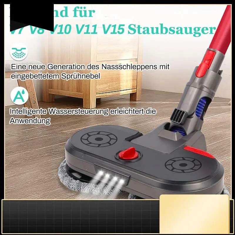 

Electric Mop Head For Dyson V7 V8 V10 V11 V15 Vacuum Cleaner Parts, Mop Attachment With Water Tank Cleaning Rag Cloth