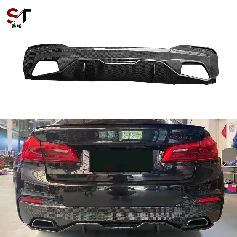 

Suitable for BM 5 Series G30 G38 Carbon Fiber Rear Lip M5 F90 Tail Lip Rear Bumper Diffuser Surrounded