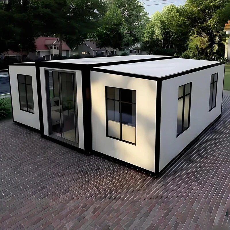 Hot-selling 20ft 40ft Double-wing Outdoor Expandable Container House  fast moving Prefabricated Movable House
