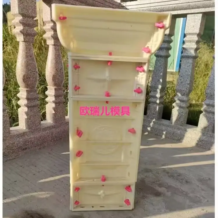 Balcony railing fence mold plastic vase column guardrail villa yard model cement products building formwork