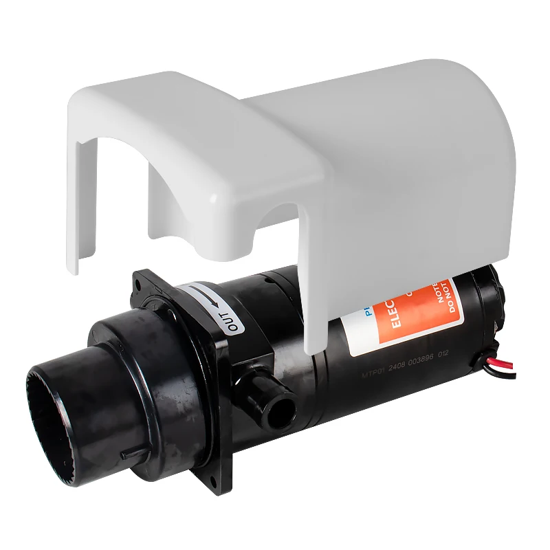 12V 24V Horizontal Toilet Mashing Sewage Flushing Pump Equipped with Electric Flushing Pump Flexible Impeller Open Flow 18.9LPM