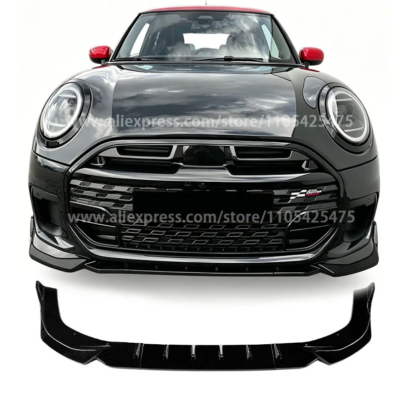 

Black Lower Lip Front Bumper Protect Front Skirt Spoiler For Mini Cooper JCW F65 F66 F67 2024+ Body Kit